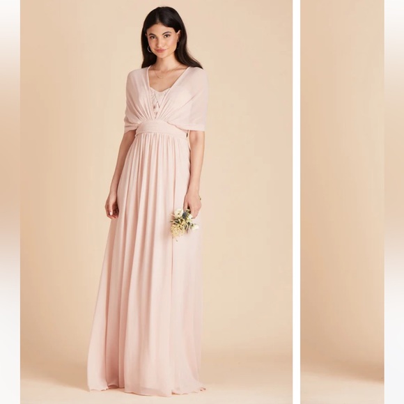 Birdy Grey Grace Convertible Dress // Chiffon Pale Blush - Picture 2 of 4